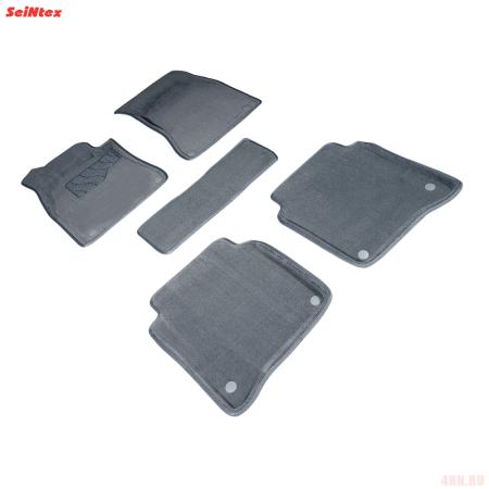 Коврики салона 3D текстильные для Mercedes S-Class (W223) Long (2020-2025) серые № 97352