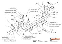 Фаркоп Imiola для Ford WindStar (1998-2003) твердое крепление № E.031