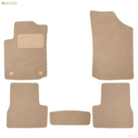 Коврики салона Klever текстильные Premium для Citroen C3 хэтчбек (2002-2005) бежевые № KLEVER04100122112kh