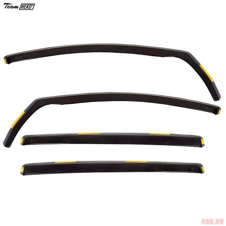 Дефлекторы боковых окон Heko для Volkswagen Sharan (2010-2022) № 31182