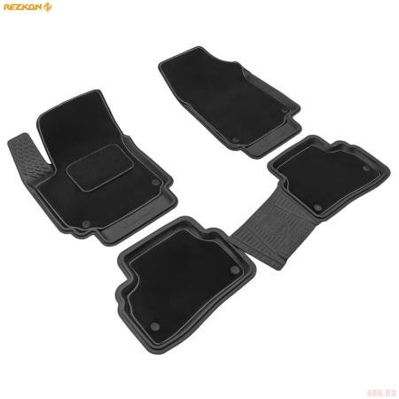 Коврики салона Rezkon Transformer резиновые для Hyundai Creta (2016-2020) № 3020065100