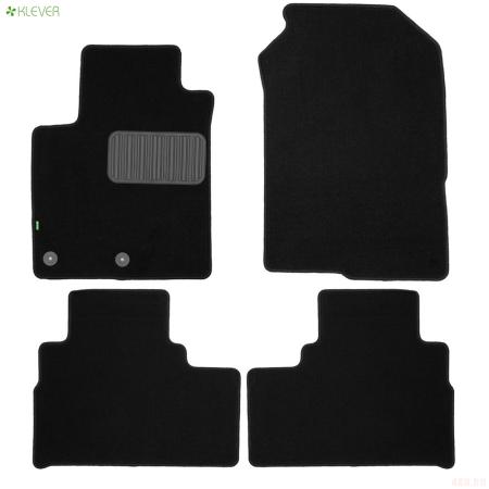 Коврики салона текстильные Standard для Jetour T2 (2023-2025) 4WD, 4 шт. № KLEVER0212700601210kh