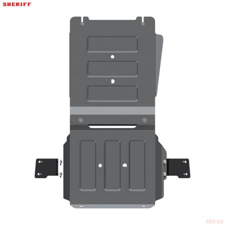 Защита КПП и раздаточной коробки для Mitsubishi Pajero Sport (2016-2025) № 14.3713