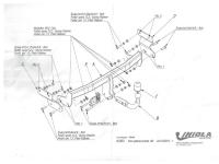 Фаркоп Imiola для Kia Optima (2016-2020) твердое крепление № K.063