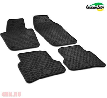 Коврики салона Gumarny Zubri для Volkswagen Polo седан (2009-2020) № ST 32-00314