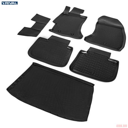 Комплект ковриков салона и багажника для Subaru XV (2011-2017) № K15402002-1