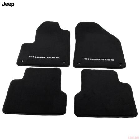 Коврики салона текстильные Premium Class оригинальные для Jeep Cherokee (2014-2023) № 82213989