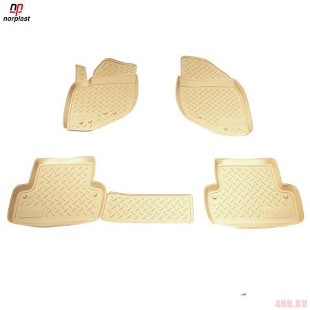 Коврики салона Norplast для Volvo S60 (2004-2010) бежевые № NPL-Po-96-61-B