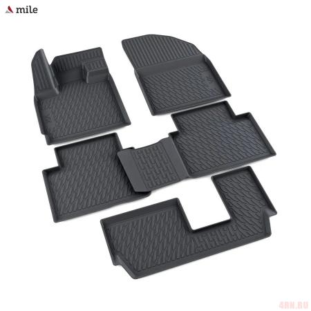 Коврики салона для EXEED VX (2021-2025) (комплекте 3-й ряд) № 1081311