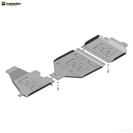 Защита картера, радиатора, КПП и раздаточной коробки для Ford Bronco (2021-2025) № 30714