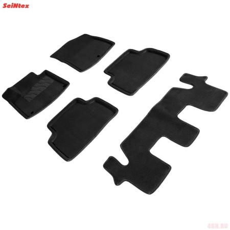 Коврики салона Lux текстильные для Kia Sorento (2020-2025) 7 мест № 96239