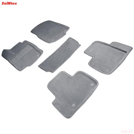 Коврики салона 3D текстильные для Mercedes GLE Coupe (C292) (2015-2018) серые № 30239