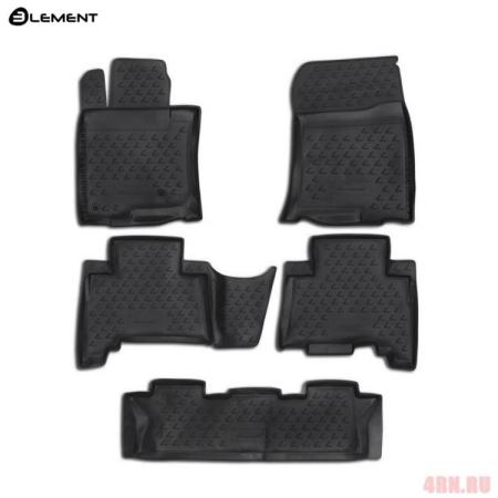 Коврики салона Element 3D для Lexus GX 460 (2010-2013) 3 ряда № NLC.3D.29.12.210k