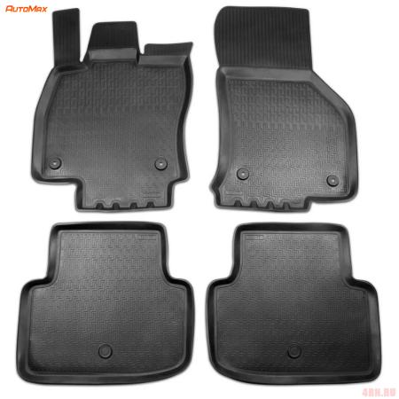 Коврики салона для Skoda Octavia A8 (2020-2025) кроме авто с акустической системой Kanton № 4503505AM