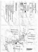 Фаркоп Imiola усиленный для Mitsubishi Pajero Sport (1998-2008) № Y.015