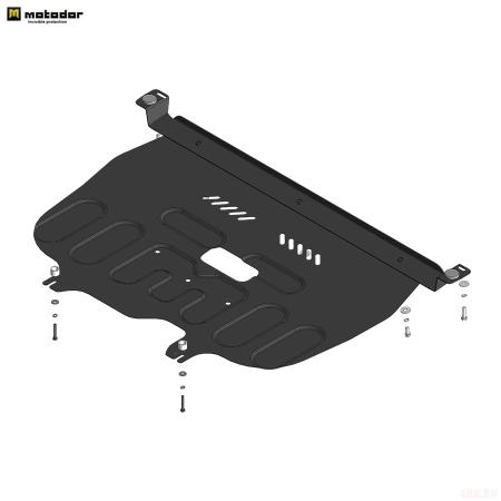 Защита двигателя и КПП для Citroen C5 Aircross FWD (2022-2025) № 71601
