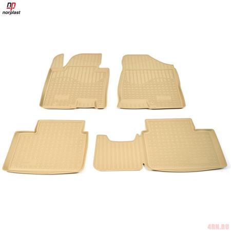 Коврики салона Norplast для Kia Ceed (2012-2018) бежевые № NPA11-C43-050-B
