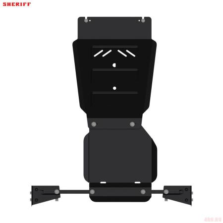 Защита КПП и раздаточной коробки для Mitsubishi Pajero Sport (2016-2025) № 14.3405