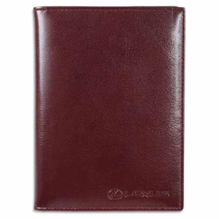 Обложка для авто-документов и паспорта коричневая (с логотипом Lexus) № OT110-0328L