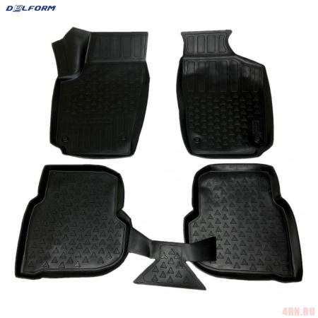 Коврики 3D салона для Volkswagen Polo седан, хэтчбек (2010-2020) № S1501