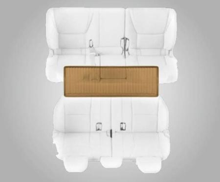 Коврик салона оригинальный для Toyota Land Cruiser 200 (2012-2021) на 3-й ряд, бежевый № PZ414-J0357-RJ