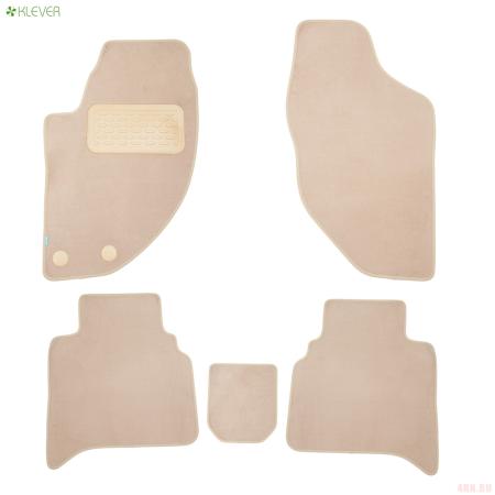 Коврики салона Klever текстильные Premium для Great Wall Hover H5 АКПП (2011-2017) бежевые № KLEVER04591222112kh
