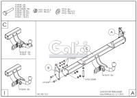 Фаркоп Galia для Land Rover Freelander (с запаской) (1997-2006) № R049A