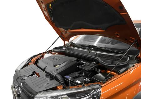 упоры капота для lada (ваз) lada vesta (вкл.cng) (2018-2025)/vesta cross универсал (2017-2021) 2 шт. № ulaves021