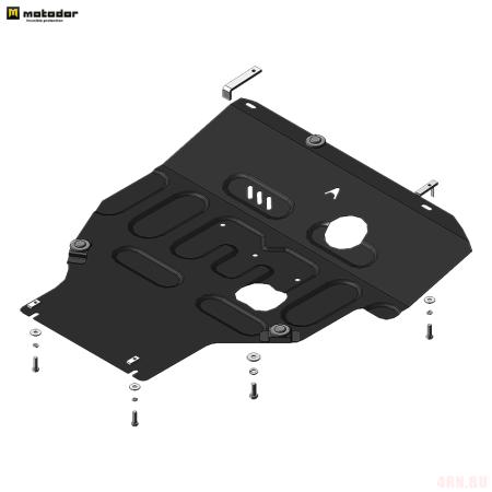 Защита картера и КПП для Nissan Tiida (2015-2018) № 51427