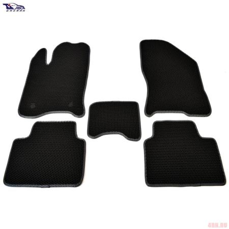 Коврики салона EVA для Lada (ВАЗ) Vesta (2015-2025) с серым кантом № TAS2D-1742.01.04