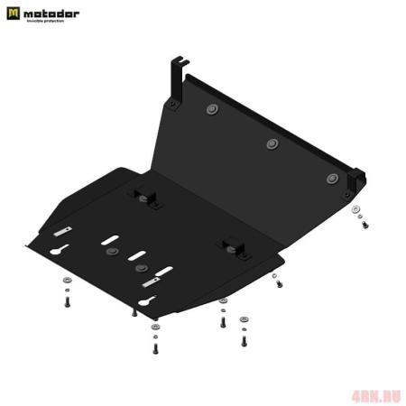 Защита картера и радиатора для Volkswagen Amarok (2016-2021) № 12723