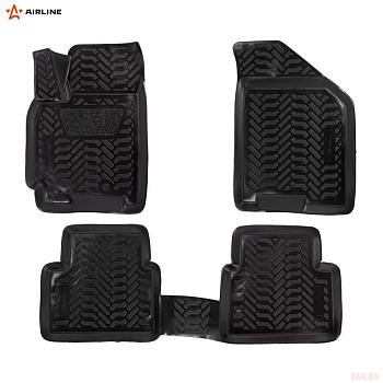 Коврики салона (3D с подпятником) для Chevrolet Lacetti (2004-2013) с высоким бортом № ACM-PS-21