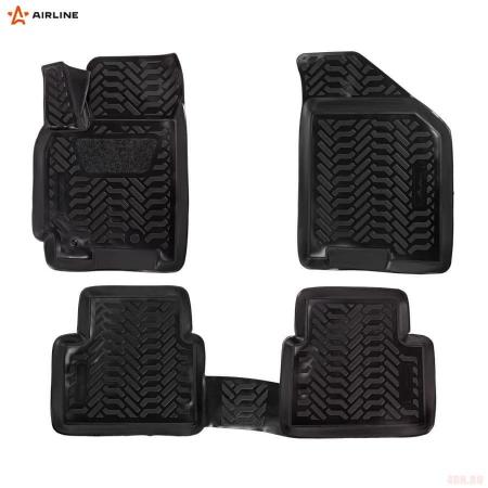 Коврики салона (3D с подпятником) для Chevrolet Lacetti (2004-2013) с высоким бортом № ACM-PS-21