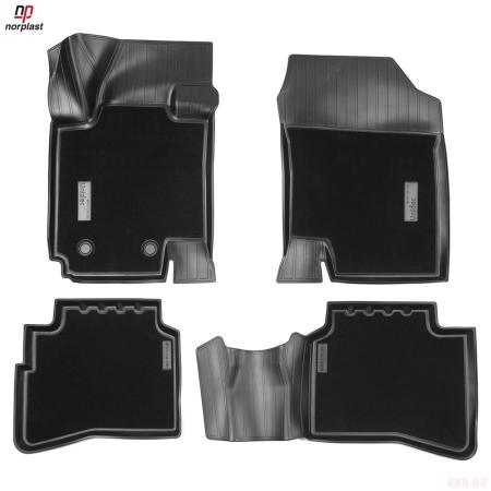 Коврики салона 3D комбинированные для Москвич 3 (2022-2025) № NPA11-C38-200-1-CM
