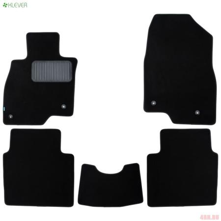 Коврики салона Klever текстильные Premium для Mazda 6 седан (2018-2025) 5 шт. № KVR03.033.034.22110kh