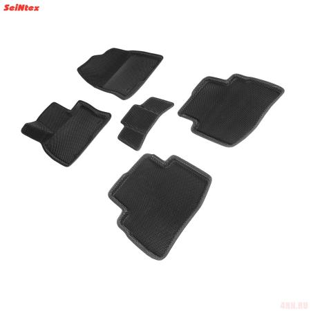 Коврики салона Eva 3D "соты" для Mazda CX-9 (2018-2025) № 95419