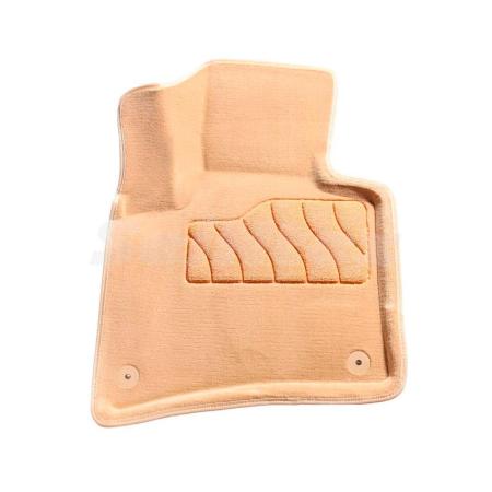 Коврики салона 3D текстильные для Volkswagen Touareg (2010-2018) бежевые № 84776