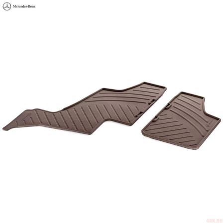 Коврики салона задние оригинальные для Mercedes GL-Class (X164) (2006-2012) 3-й ряд коричневые № B66680264