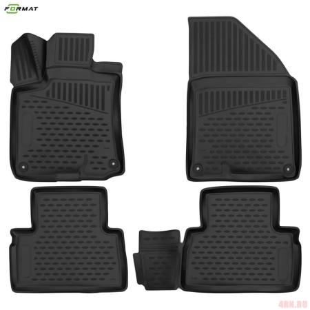 Коврики 3D салона для Geely Coolray (2020-2025) № FORMAT.3D02286210k