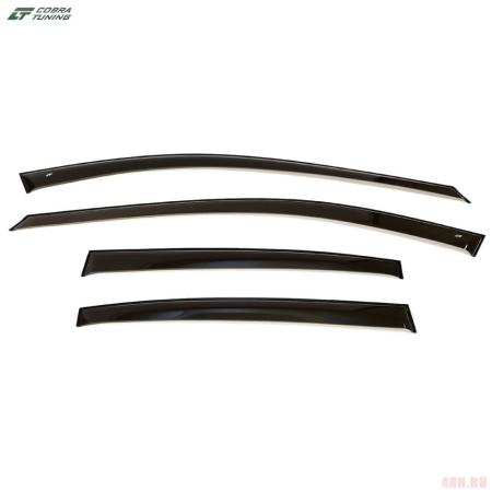 Дефлекторы боковых окон Cobra для Peugeot 208 хэтчбек 5дв. (2012-2019) № P11612