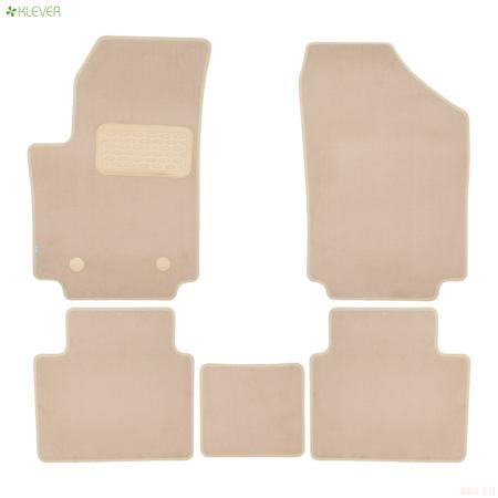 Коврики салона текстильные Premium для Evolute i-Joy (2022-2025) 5 шт. бежевые № KLEVER0412100222112kh