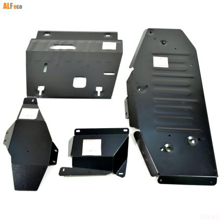 Комплект защиты днища для Geely Atlas Pro (2021-2025) 4 части № ALF0820st