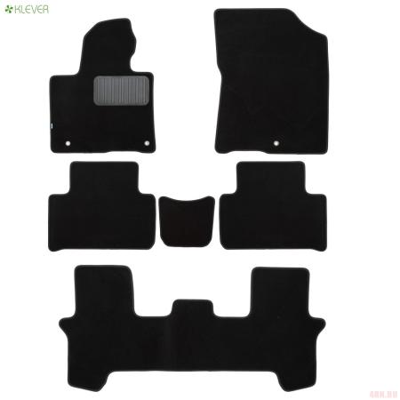 Коврики салона текстильные Premium для Kia Sorento (2020-2025) 6 шт. № KVR03.025.067.22110kh