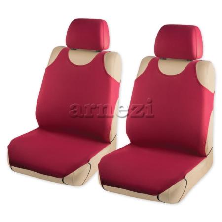 Чехол-майка на переднее сиденье однотонный бордо 2шт ARNEZI A0508014