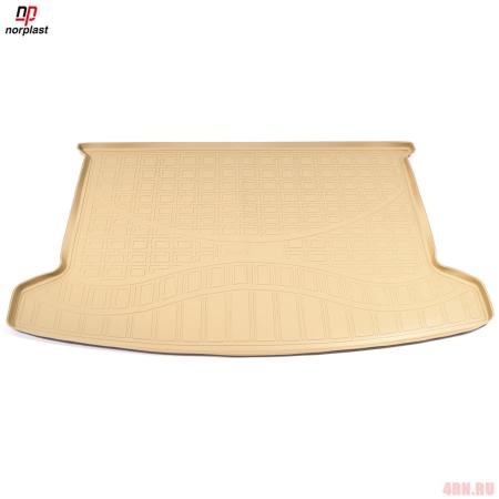Коврик в багажник Norplast для Kia Rio хэтчбек (2017-2023) бежевый № NPA00-T43-505-B