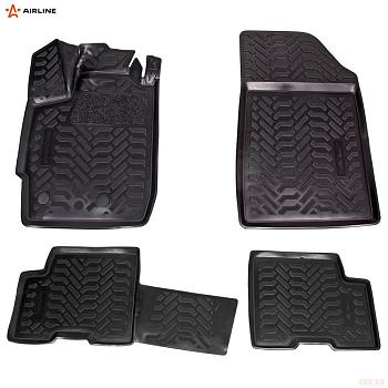 Коврики салона (3D с подпятником) для Renault Arkana (2019-2025) с высоким бортом № ACM-PS-93