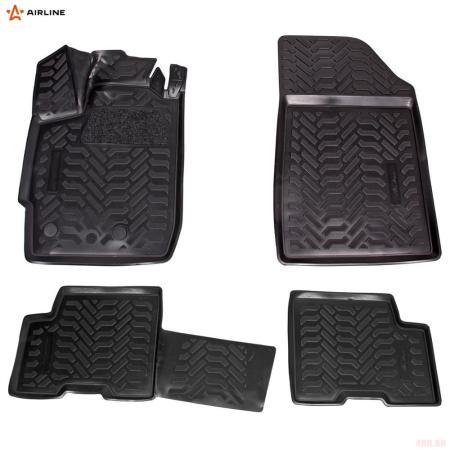 Коврики салона (3D с подпятником) для Renault Arkana (2019-2025) с высоким бортом № ACM-PS-93