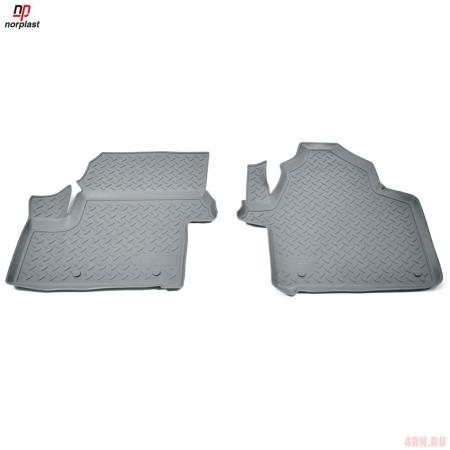 Коврики салона Norplast передние для Volkswagen Crafter (2006-2011) серые № NPL-Po-95-11-G