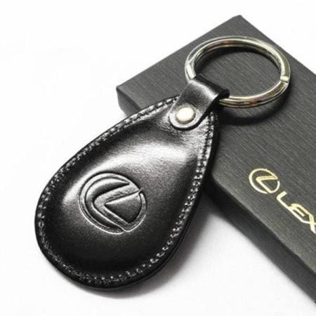 Брелок капля кожаный черный (с логотипом Lexus) № OT110-0323L