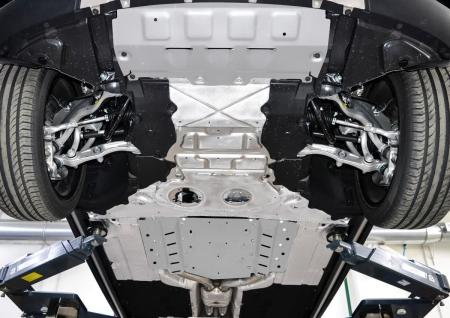 Защита радиатора, КПП и раздаточной коробки для Rolls-Royce Cullinan (2018-2025) 4 части № K333.2501.1